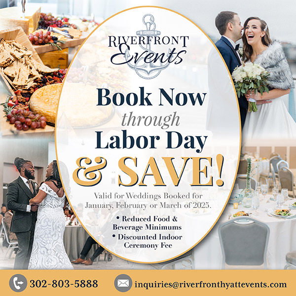 Book your event through labor day and save 