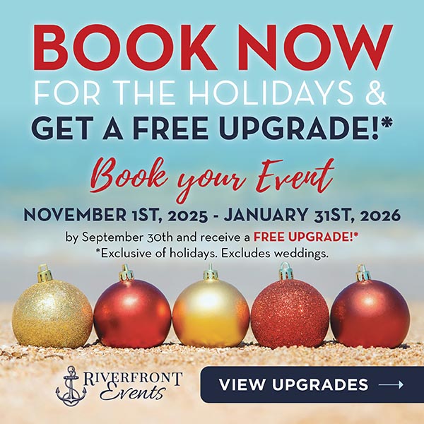 Book your event through labor day and save 
